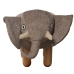 Poef Alexandra House Living Bruin Hout Olifant 50 x 32 x 29 cm