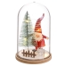 Weihnachtsschmuck Bunt Holz Kristall 11 x 11 x 18 cm