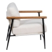 Armchair White Black 70 x 76 x 81 cm