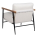 Armchair White Black 70 x 76 x 81 cm