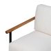 Armchair White Black 70 x 76 x 81 cm