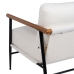 Armchair White Black 70 x 76 x 81 cm