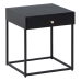 Nightstand Black Steel 43 x 41 x 50 cm