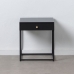 Nightstand Black Steel 43 x 41 x 50 cm