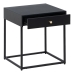 Nightstand Black Steel 43 x 41 x 50 cm