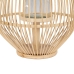 Lanterna Natural Bambu Cristal 30 x 30 x 55 cm