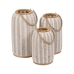 Lantern Beige Natural Bamboo Crystal 25 x 25 x 45 cm