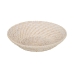 Centrotavola Bianco Bambù Rattan 35 x 35 x 8 cm (2 Unità)