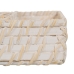 Cestello per posate Bianco Bambù Rattan 34 x 24 x 6 cm