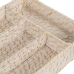 Cesto para talheres Branco Bambu Rotim 34 x 24 x 6 cm