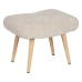 Sittpall Beige Naturell Polyester furuträ 53 x 38 x 41 cm