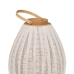 Farol Beige Natural Bambú Cristal 36 x 36 x 56 cm