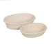 Tray White Bamboo Rattan 29 x 22 x 7 cm (2 Units)