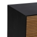 Cassettiera ORLEANS Nero Naturale Ferro Legno MDF 104 x 40 x 81,5 cm