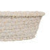 Bricka Vit Bambu Rattan 29 x 22 x 7 cm (2 antal)