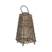 Lanterna Cinzento Bambu Cristal 30 x 30 x 56 cm