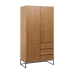 Bufete MARIGNI Melns Dabisks Dzelzs Koks MDF 98,5 x 55 x 199,5 cm