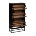 Shoe Rack ORLEANS Black Natural 60 x 25 x 116 cm