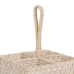 Cestello per posate Bianco Bambù Rattan 19 x 19 x 27 cm