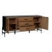 Sideboard ORLEANS Black Natural Iron MDF Wood 164 x 40 x 75 cm