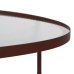 Mesa de Centro Teja Cristal Hierro 78 x 68 x 37 cm