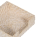 Portatovagliolo Bianco Bambù Rattan 18 x 18 x 6 cm