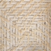 Portatovagliolo Bianco Bambù Rattan 18 x 18 x 6 cm