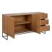 Credenza MARIGNI Nero Naturale Ferro Legno MDF 160 x 42,5 x 79 cm