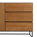 Credenza MARIGNI Nero Naturale Ferro Legno MDF 160 x 42,5 x 79 cm