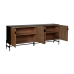 Credenza ORLEANS Nero Naturale Ferro Legno MDF 204 x 40 x 81,5 cm