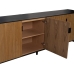 Credenza ORLEANS Nero Naturale Ferro Legno MDF 204 x 40 x 81,5 cm