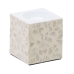 Kynttilänjalka Beige Helmiäinen Puu MDF 10,5 x 10,5 x 10,5 cm