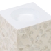 Kaarshouder Beige Parelmoer Hout MDF 10,5 x 10,5 x 10,5 cm