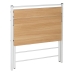 Bureau Blanc Naturel Fer Bois MDF 87 x 56 x 87 cm