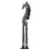 Decoratieve figuren Zwart Zilverkleurig Hout 19 X 12 X 100 CM