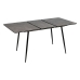 Mesa Extensível Preto Cinzento Ferro 120 x 80 x 75 cm