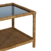 Mesa de Centro Bege Cristal Rotim 90 x 40 x 42 cm