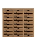 Caisson à Tiroirs Beige Bois d'épicéa Bois MDF 85,5 x 36,5 x 133 cm