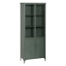 Display Cabinet With Double Glass Doors Mint Crystal Iron 72 x 35 x 178 cm