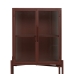 Display Cabinet With Double Glass Doors Tile Crystal Iron 70 x 36 x 143 cm