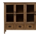 Stand Espositore Naturale Cristallo Legno di abete 120 x 39 x 88,5 cm