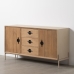 Credenza AIKO Crema Naturale Ferro Legno MDF 148 x 40 x 76 cm