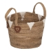 Multi-purpose basket White Natural Natural Fibre 21 x 21 x 15 cm (3 Pieces)