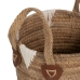 Multi-purpose basket White Natural Natural Fibre 21 x 21 x 15 cm (3 Pieces)