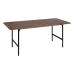 Mesa de Jantar LAGOM Preto Natural Ferro Madeira da borracha 180 x 80 x 76 cm