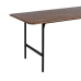 Mesa de Comedor LAGOM Negro Natural Hierro Madera de caucho 180 x 80 x 76 cm