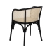 Dining Chair Black Natural 56 X 58 X 77 CM