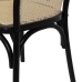 Dining Chair Black Natural 56 X 58 X 77 CM