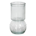 Blumenvase Recyceltes Glas 9,5 x 9,5 x 17 cm