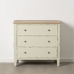 Chest of drawers Beige Natural Fir wood MDF Wood 90 X 42 X 85 CM